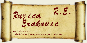 Ružica Eraković vizit kartica